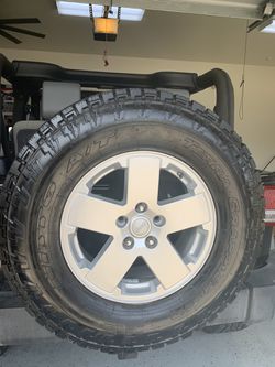 18” Jeep Wheels with NITO A/T tires (set of 5)