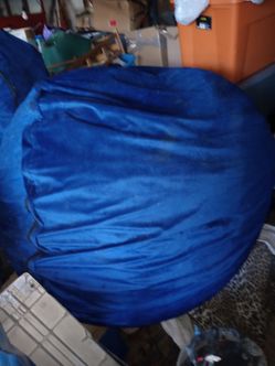Giant bean bag and bean bag ottoman