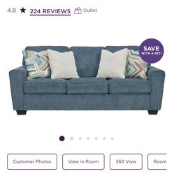 Blue Couch From Raymour And Flanigan