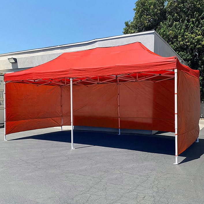 (NEW) $205 Heavy-Duty Black 10x20 FT Canopy with (4 Sidewalls) Ez Pop Up Outdoor Party Tent w/ Carry Bag 