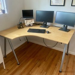 Large Corner Desk-Adjustable Height