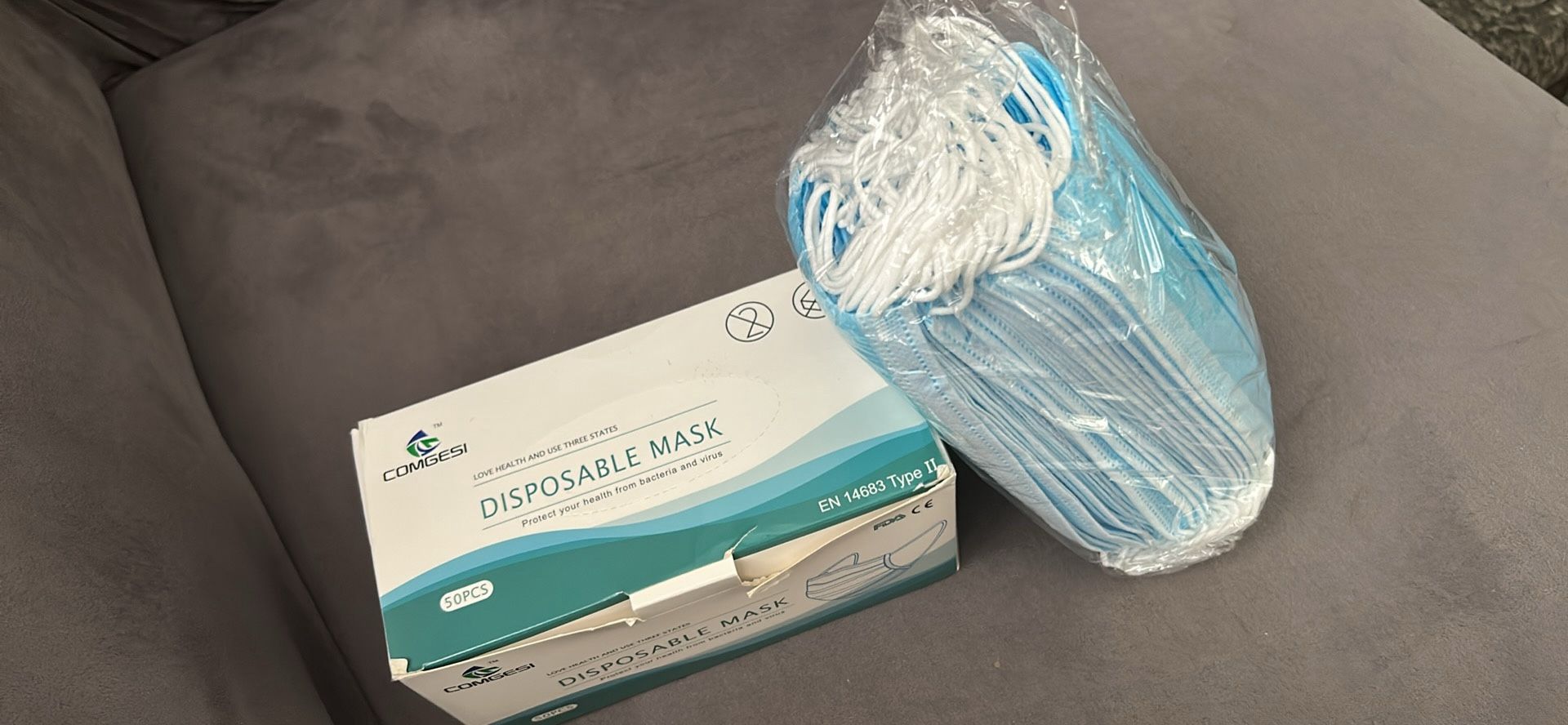 Disposable Blue Face Mask 40 Box For $15