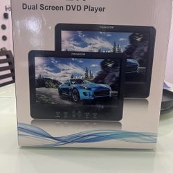 10.5 Dual DVD Player. Portable For Home Or Car