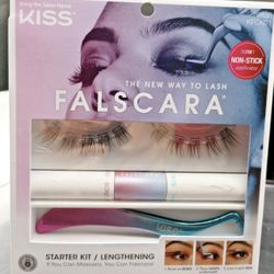 KISS Falscara Lash Extension Starter Kit Reusable Featherweight Eyelash Wisps  New In Unopened Box