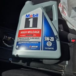 Mobile 1  5w20 hi mileage unopened