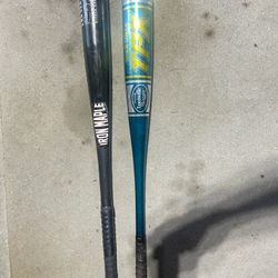 BATS 2 aluminum & 2 wood