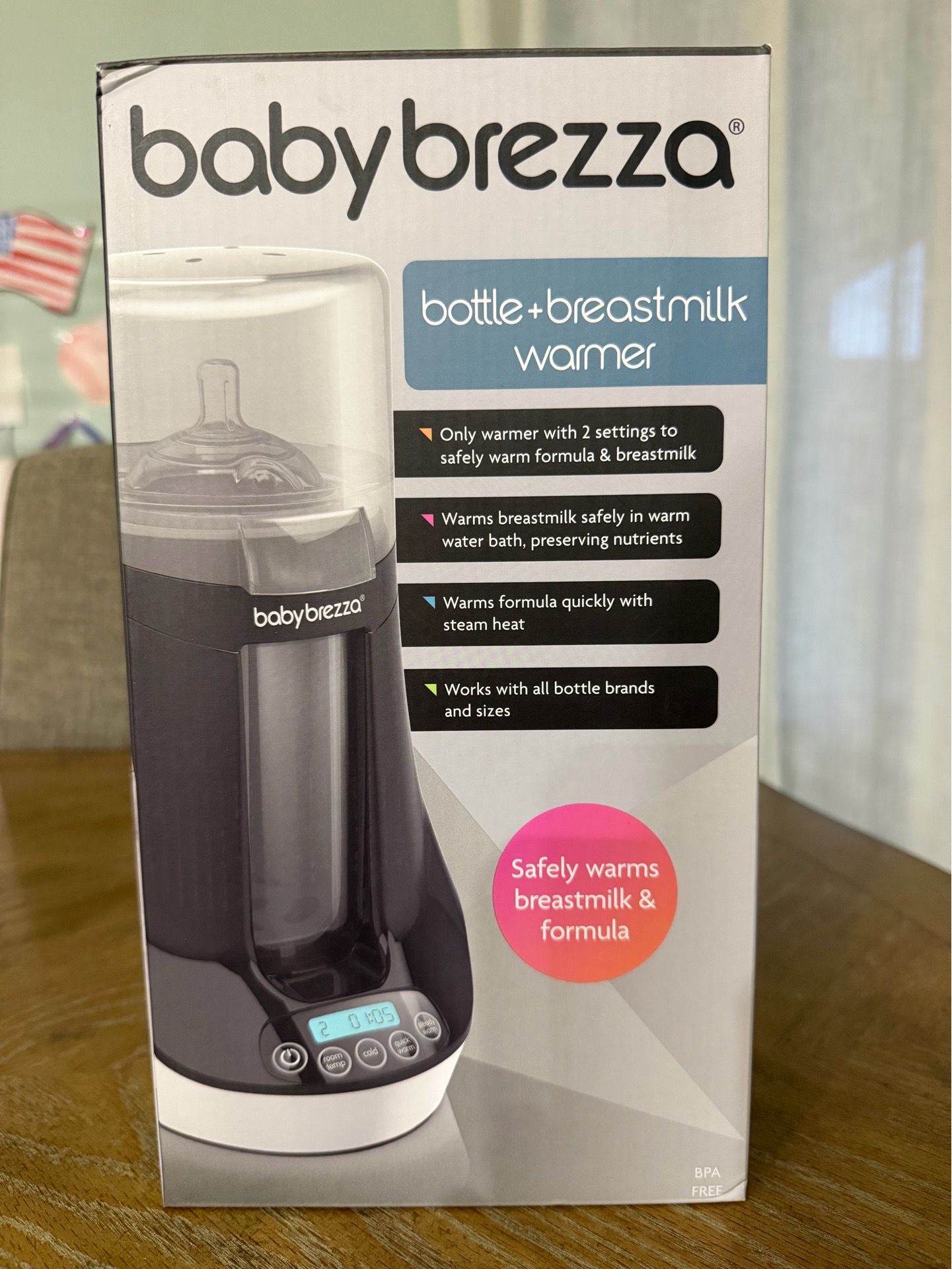 Baby Brezza bottle and breast milk warmer