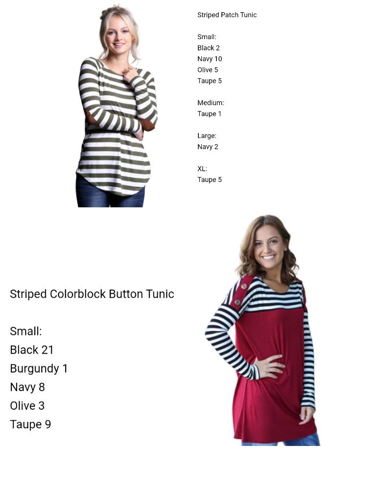 Striped Long Sleeved Shirts