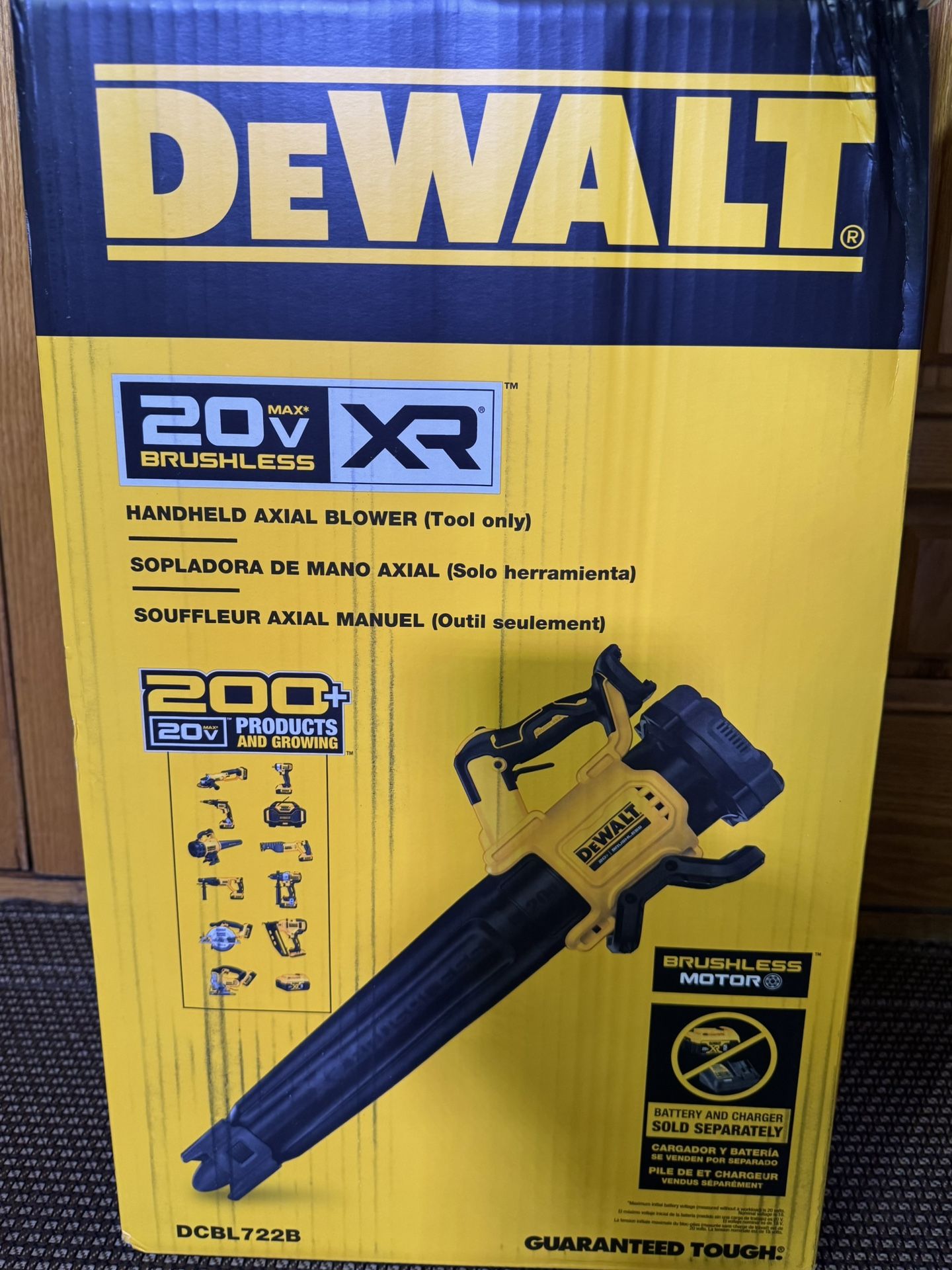 New DeWALT 20V XR Axial Blower DCBL722B + 4AH Battery 18V Tough Rigid Packout