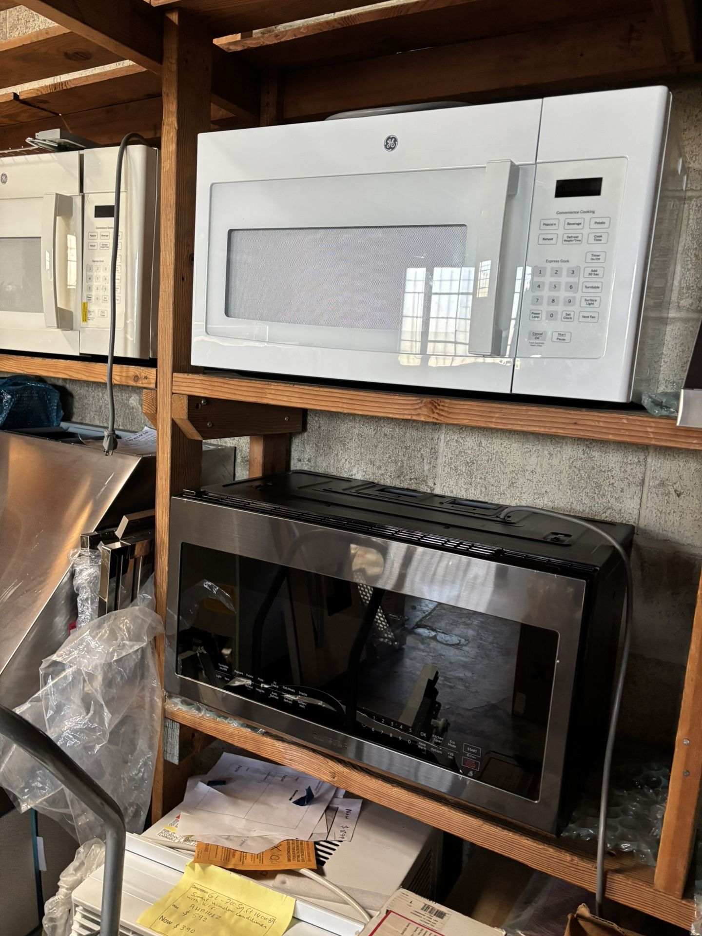 6 Microwaves Over The Range For Parts Or Fixing Samsung LG, GE