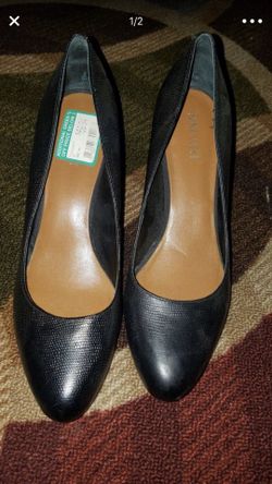 Nine West leather heels size 8 1/2