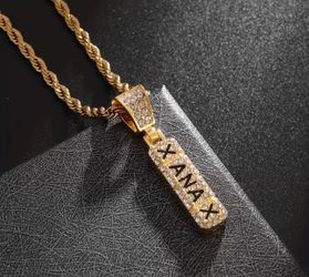Gold Xanax Necklace