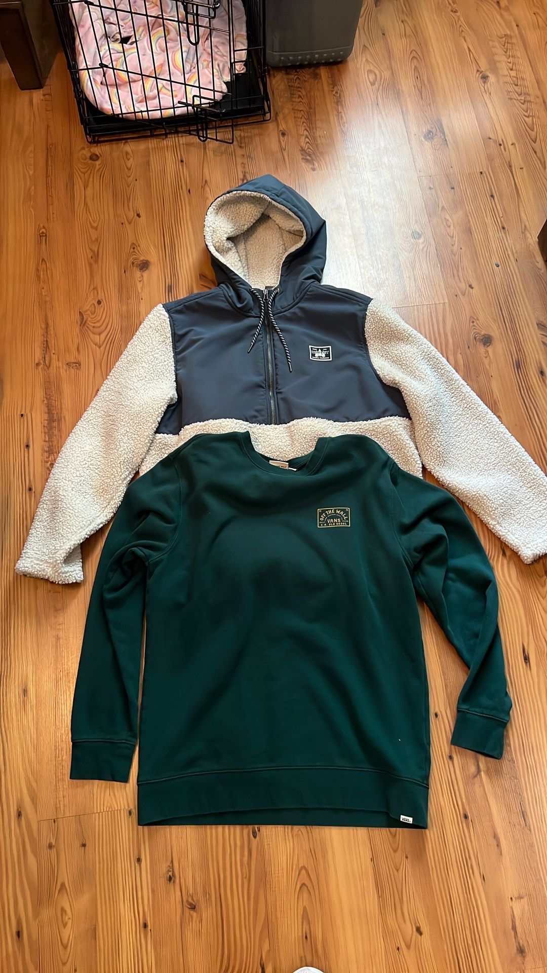 Men’s Hurley Hoodie, And Vans Sweatshirt