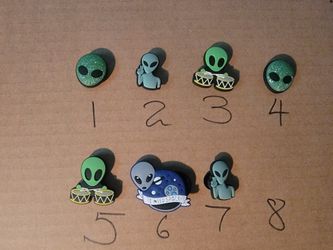 Any 4 Space Alien Shoes Charms For Crocs Or Clogs 