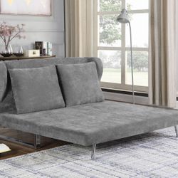 Sofa Bed in Grey Velvet- ONLY $599- SALE! Best Deal!