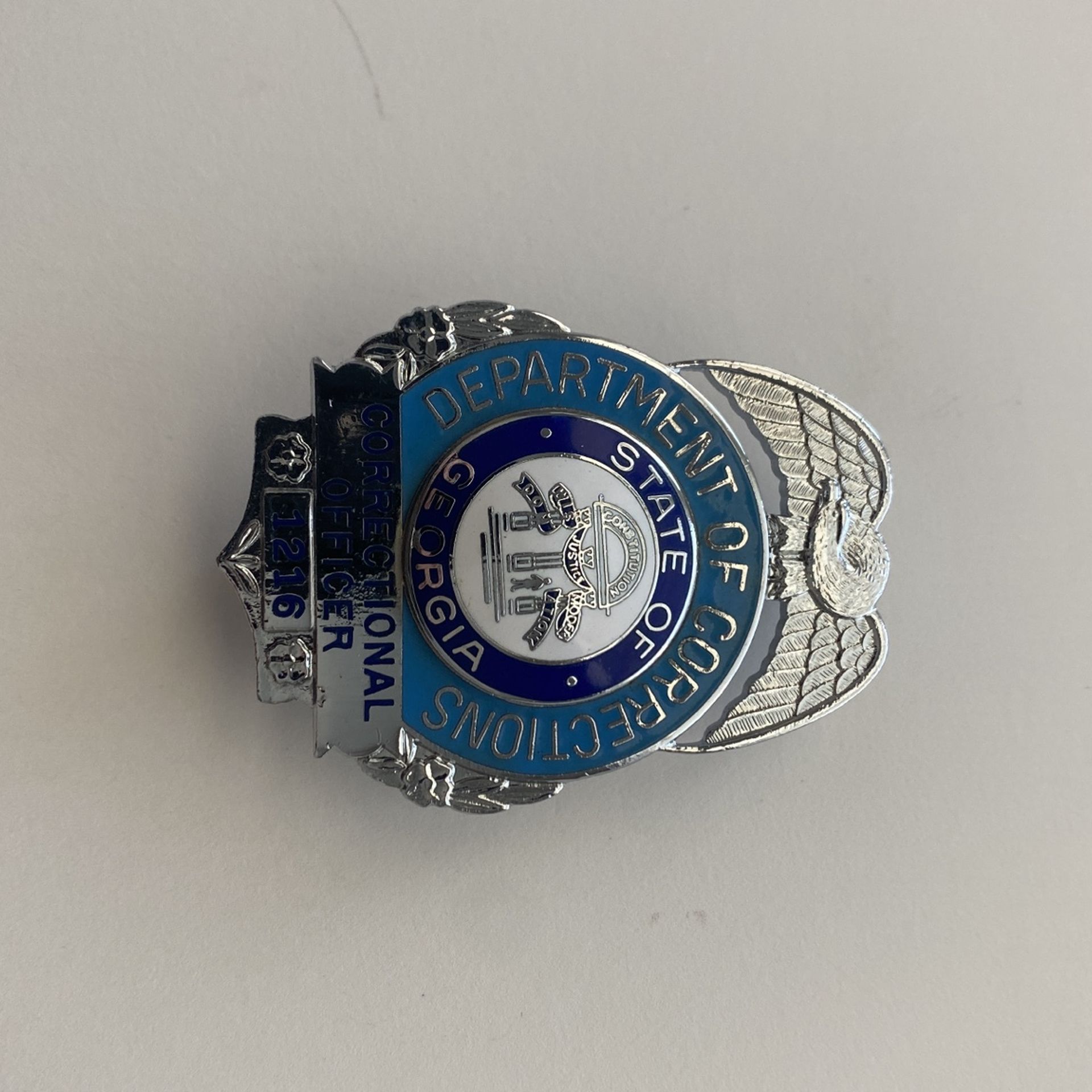 State Of Georgia Corrections Officers Badge