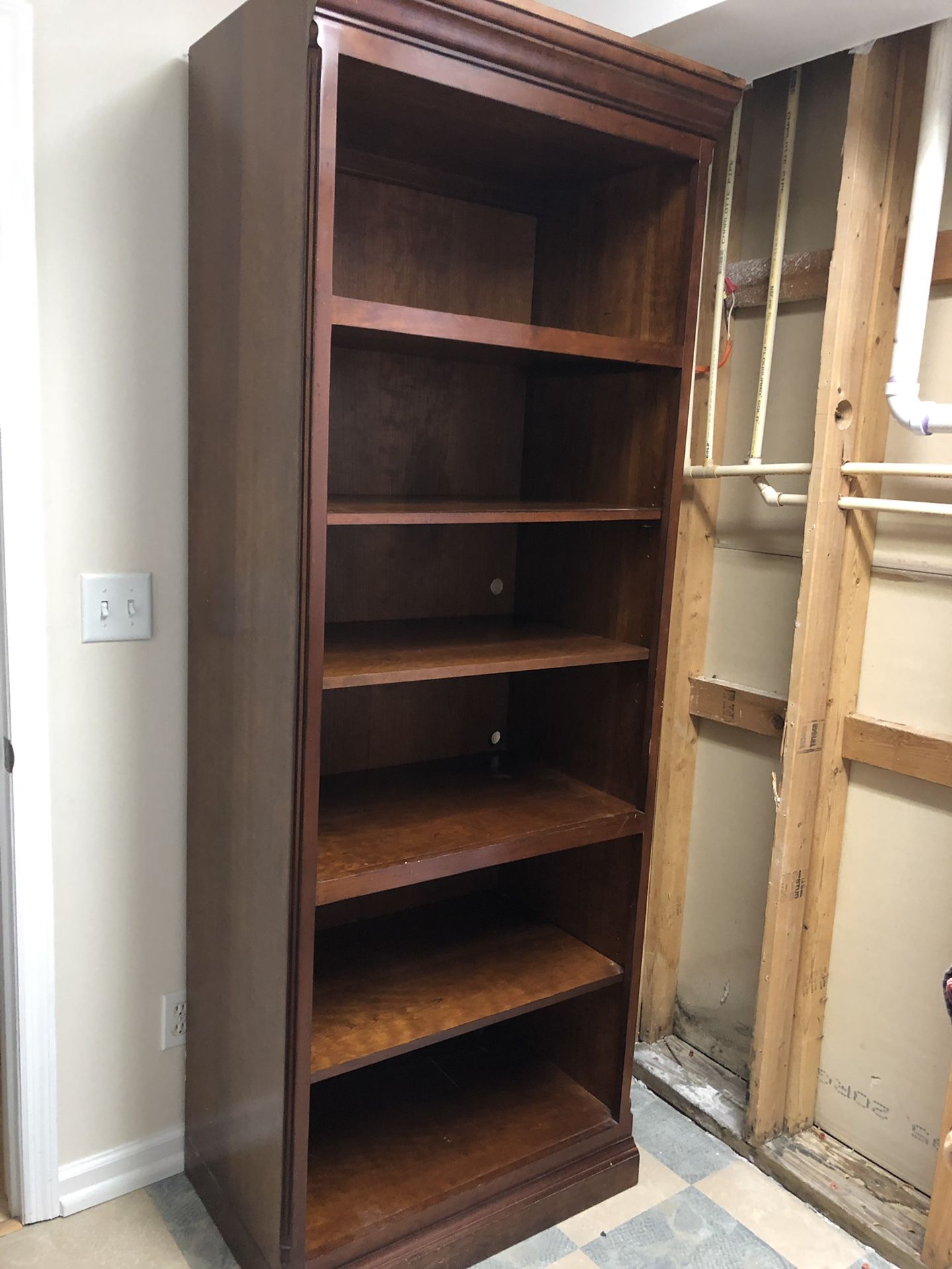 Drexel heritage bookcase with adjustable shelves