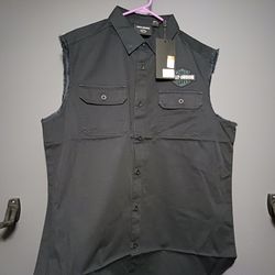 Harley Sleeveless Button Up Shirt