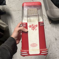 Retro style popcorn maker