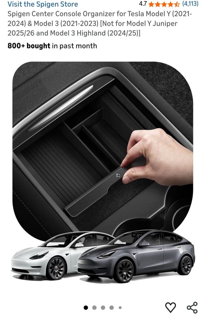 Tesla Model 3 Spigen Organizers