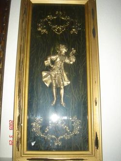 A pair of antique pictures