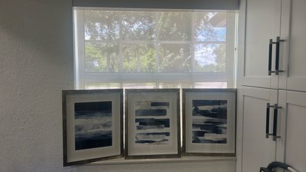 Set of 3 Framed Abstract Art Prints
