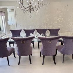 Bernhardt “Host Jet Set” Dining Chairs – 10-Piece Discontinued Set