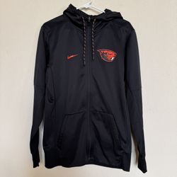 Nike black and orange Oregon State Beavers zip up hoodie; perfect condition!