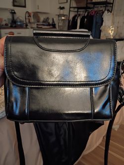 Leather Black Vintage Purse