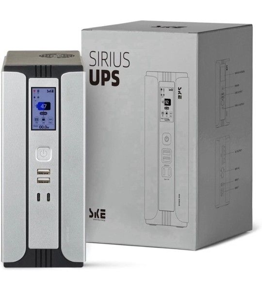 UPS Battery Backup Power Supply Surge Protector for Router Modem 30000mAh LCD