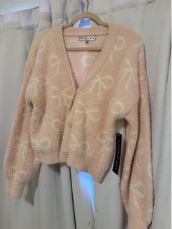 Pink Bow Girls sweater