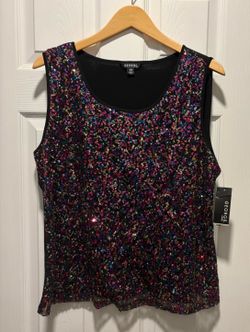 Brand New GEORGE Multi-colored  Sequin Tank Top women’s size XL 16-18 - Simi Valley