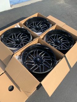 Brand New 24” Fuel Hurricane Wheels Rims For 6x139 (6x5.5) Trucks and SUVs