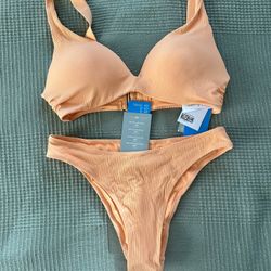 H&M Ribbed Bikini Set, Size M, NWT