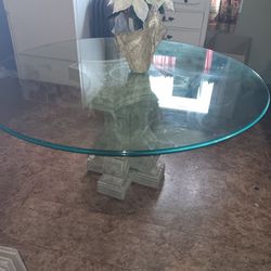 Beautiful Round Glass Table