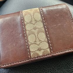 Authentic, Leather Coach Wallet