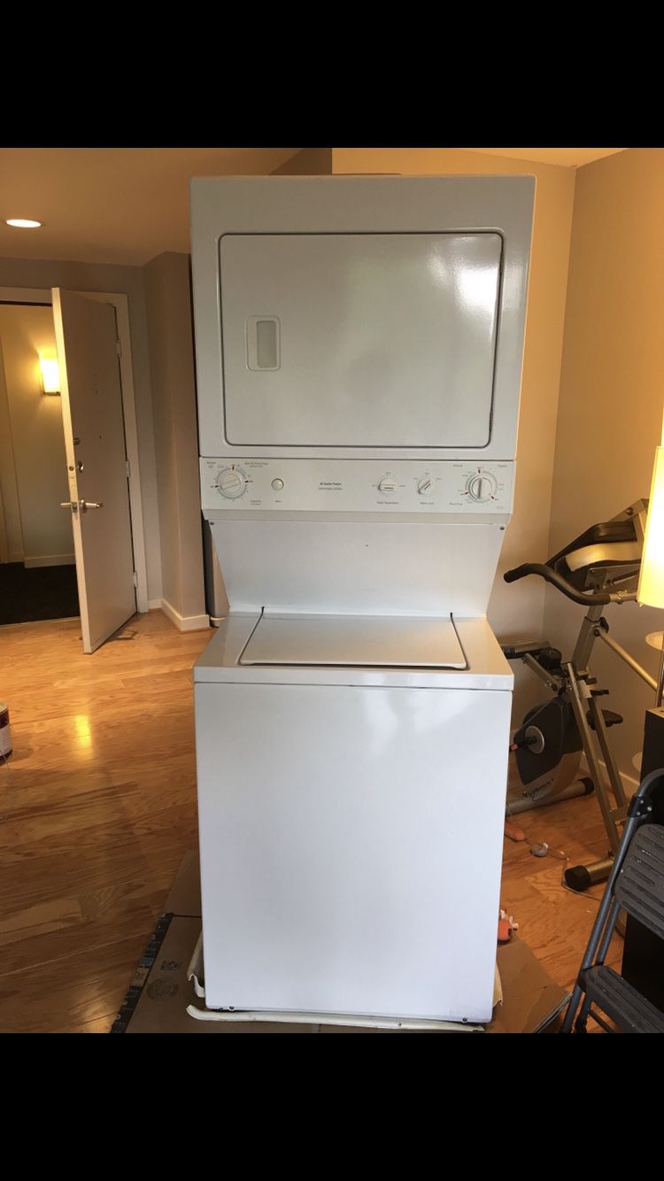 GE stacked washer dryer