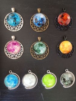Bundle of 10 Cabochon pendants