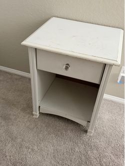 White nightstand