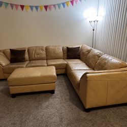 Leather Sofa 2 Piece 