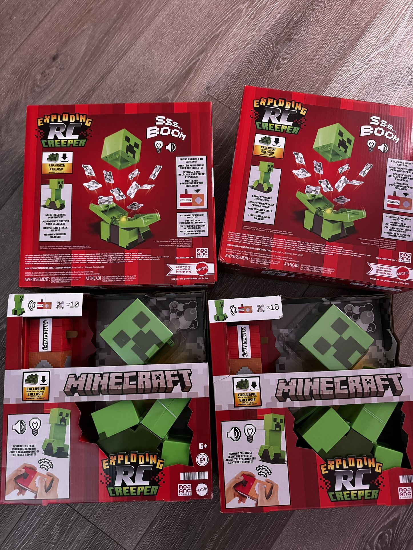 Minecraft Exploding RC Creeper Car & DLC Code Explosion Mattel Toy