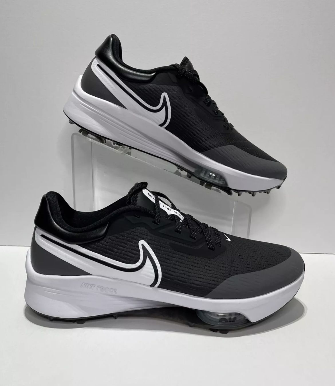 New Nike Air Zoom Infinity Tour Next% Black Nike Golf Shoes Mens Size 8.5 NEW