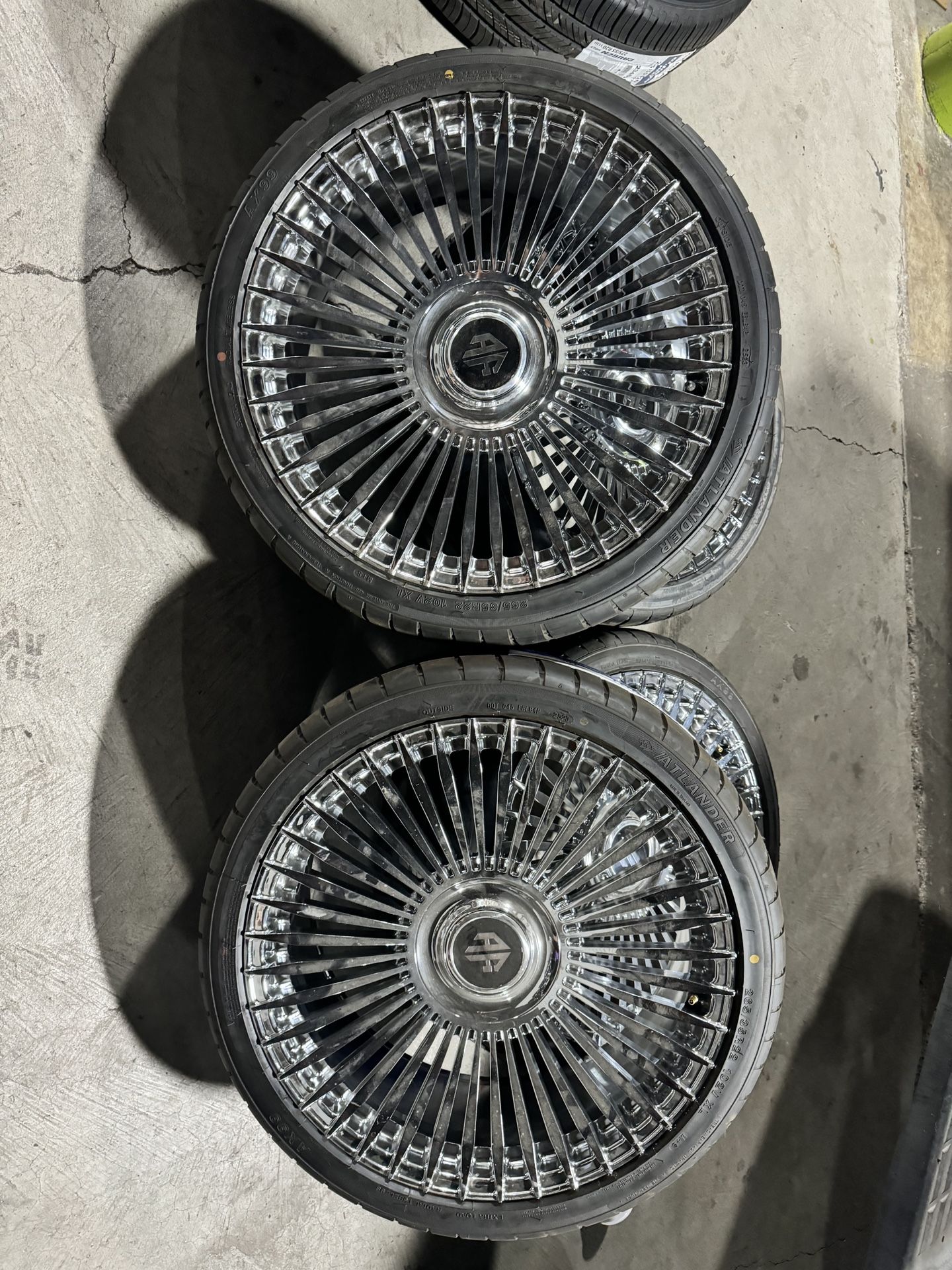 22” Multi Spoke Chrome Wheels 265/35R22 5x115 Charger Challenger Chrysler 300   $1450