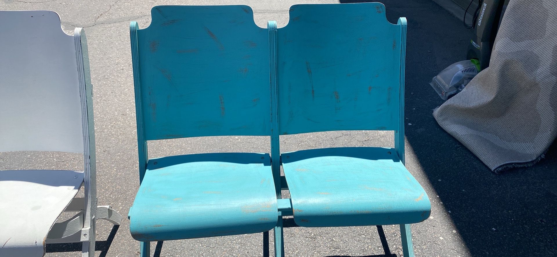 Vintage folding theater chair