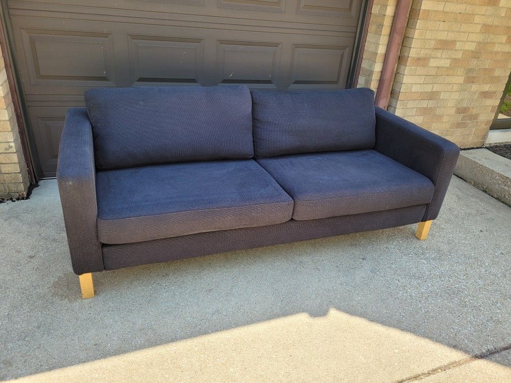Navy Blue IKEA Karlstad Couch