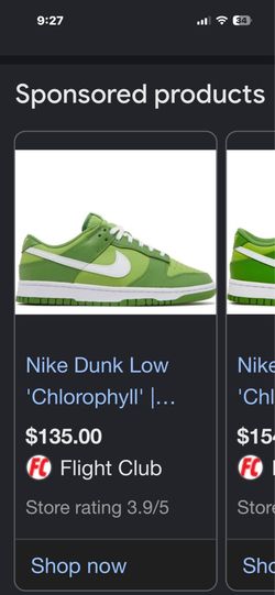 nike dunks chlorophyll