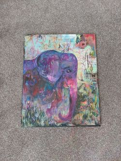 Original art elephant