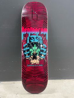 Pentagram Metal Band Skateboard Deck Signed by Henry V Drummer