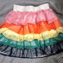 Hanna Andersson Rainbow Tule Skirt