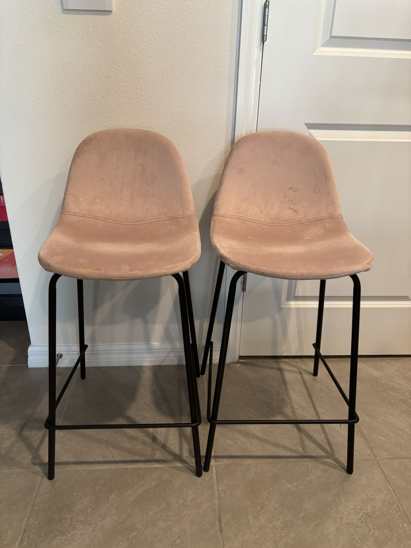 Counter Bar Stool (2) Pink
